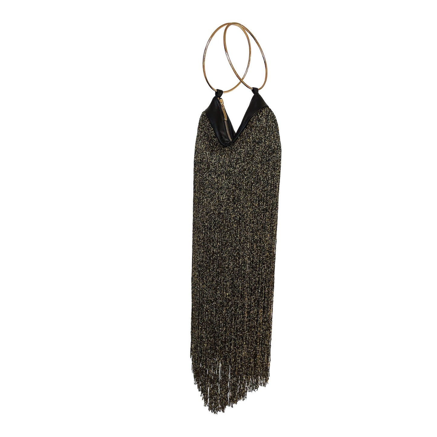 WINONA BAG LONG - BLACK & GOLD METALLIC