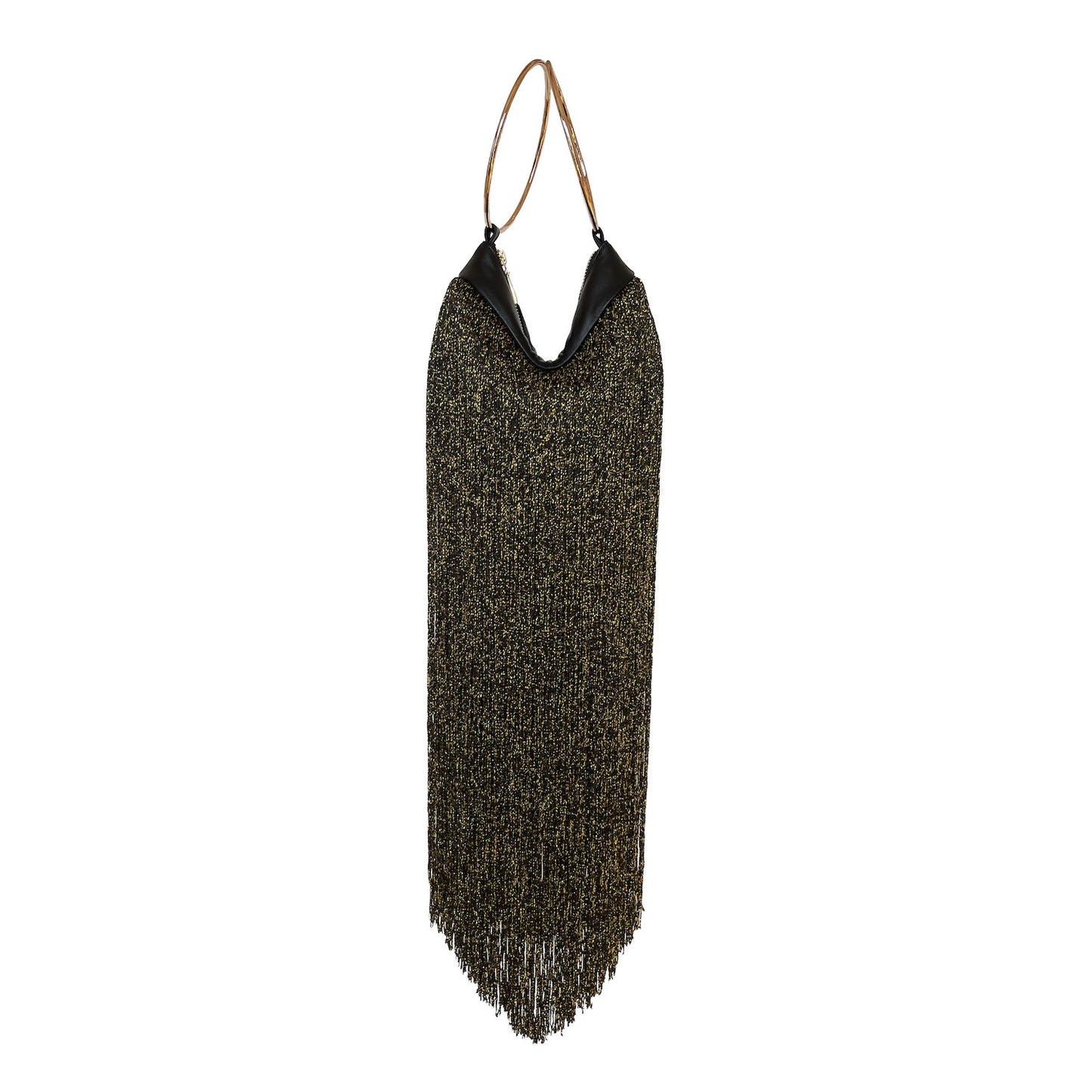 WINONA BAG LONG - BLACK & GOLD METALLIC