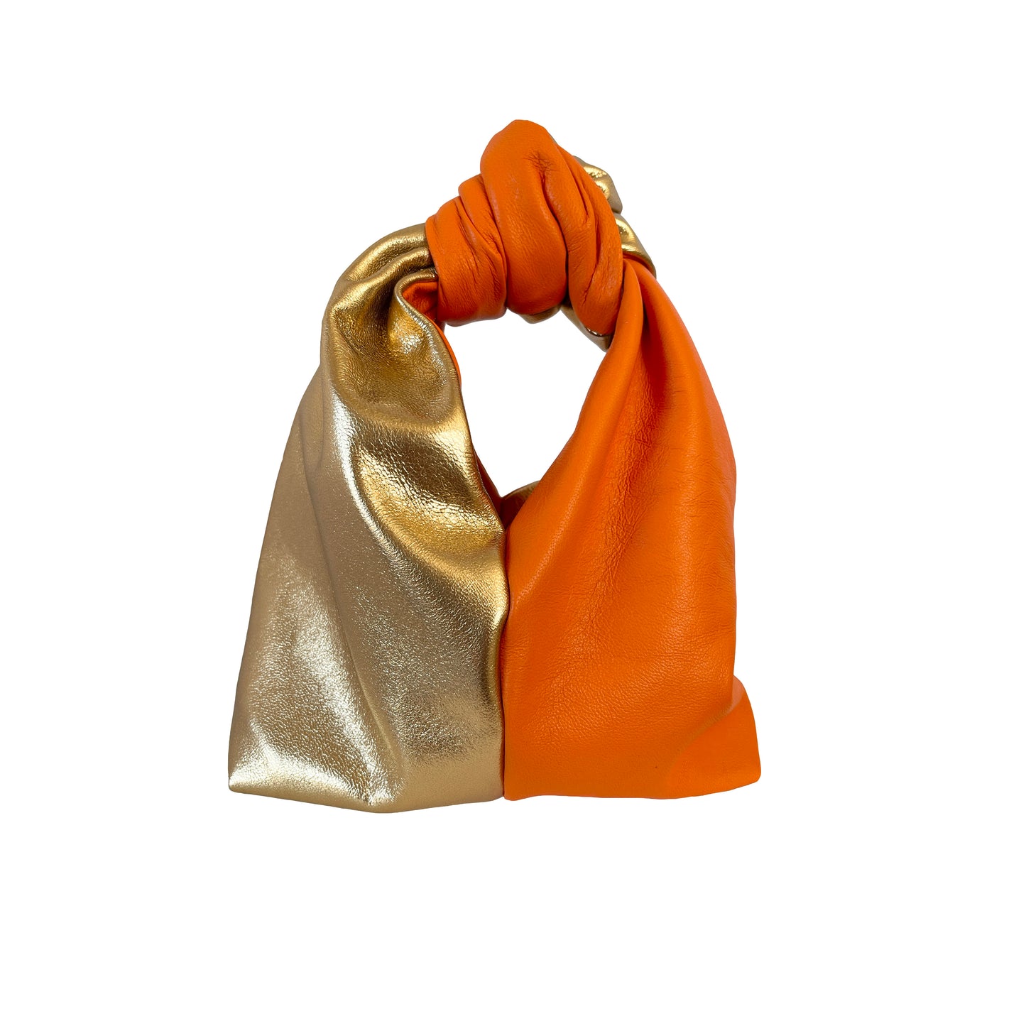 BEAU BAG | ORANGE + GOLD SPILT