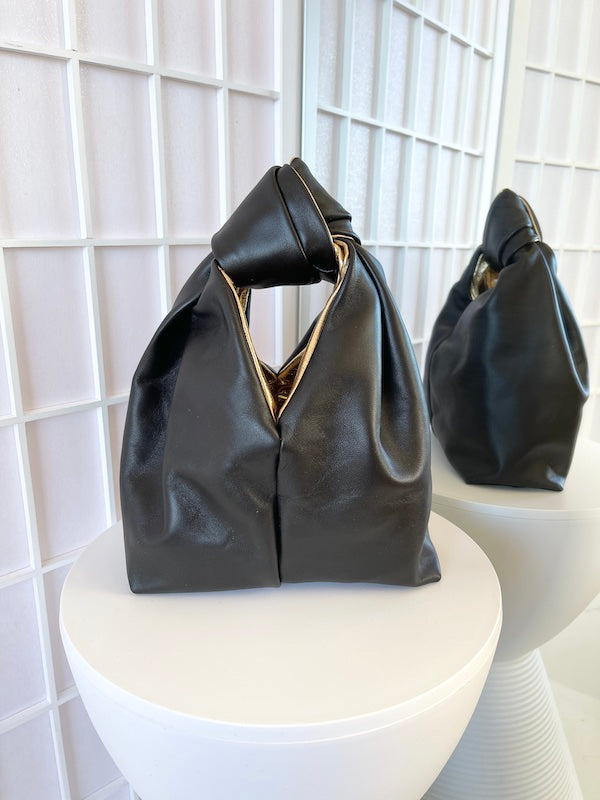 BEAU BAG | BLACK GOLD LINING