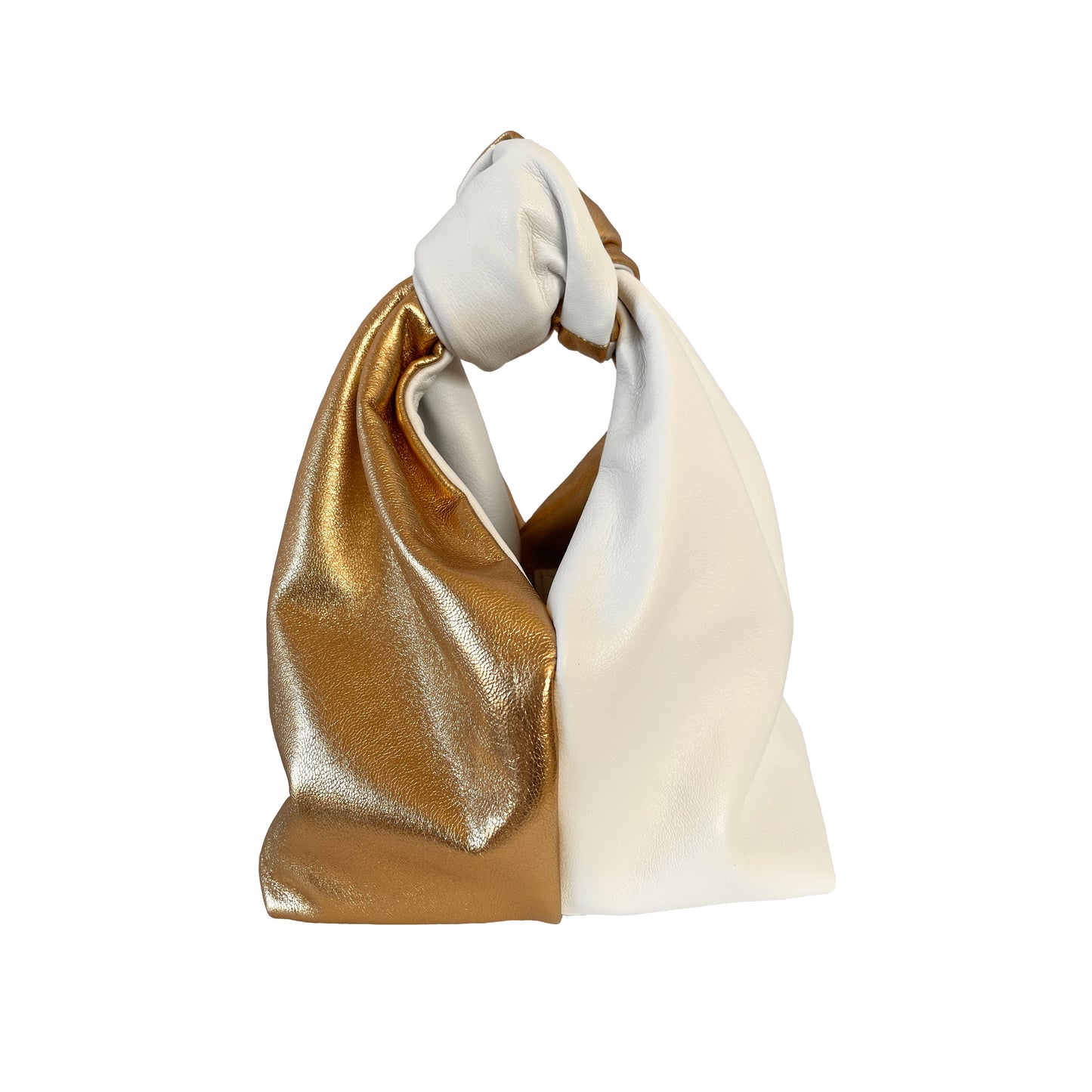 BEAU BAG | WHITE + GOLD SPILT